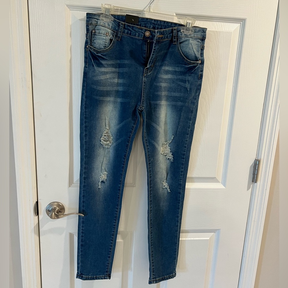 New distressed jeans